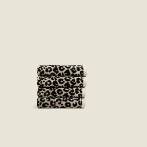 Trendy Handdoekenset Panterprint 50x90cm (4 stuks)
