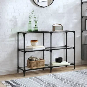 Consoletafel met glazen blad voor stijl en functionaliteit in je kamer
