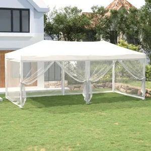 Inklapbare partytent van 210d Oxford stof met zilverkleurige coating