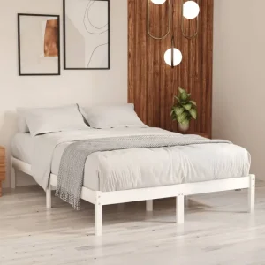 Modern houten bedframe van massief grenenhout voor je slaapkamer