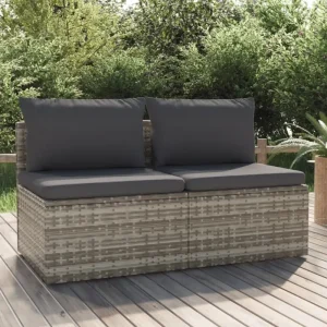 Moderne tuin loungebank met waterdichte zak van poly rattan