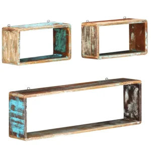 Wandplanken van massief gerecycled hout voor praktische en decoratieve ruimtebesparing